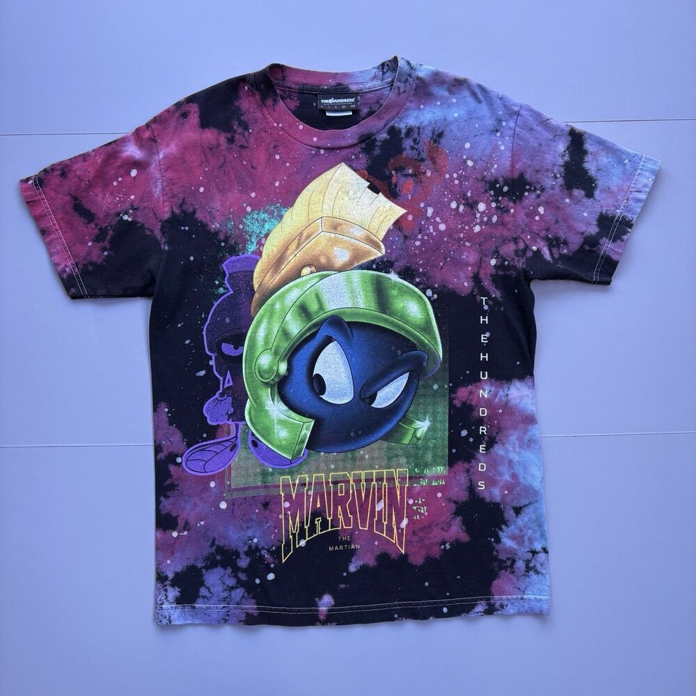 Marvin the Martian x The Hundreds Looney Tunes Space Shirt Men Medium Fits Small